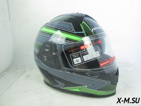 Шлем (интеграл) MI 167 RoboSky Green MICHIRU Шлем (интеграл) MI 167 RoboSky Green MICHIRU