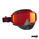 Очки HUSTLE SNOW CROSS red/white enhancer red ch