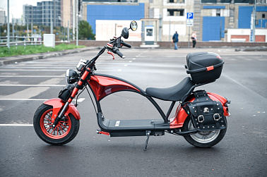 Электробайк WHITE SIBERIA WILD WHEEL RED 3950W